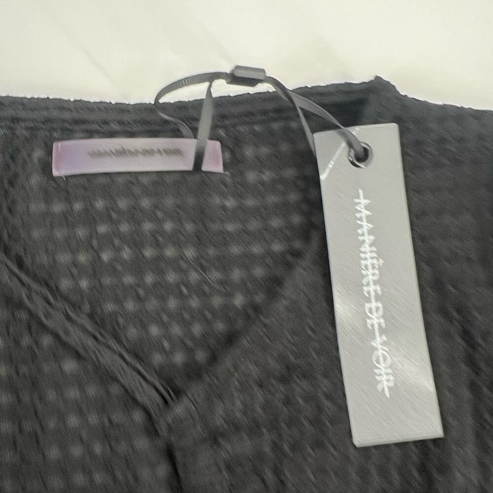 NWT Maniere de boor cut out bloody‎ suit black sz 8 - Picture 3 of 6